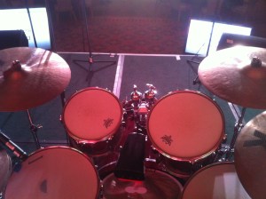 Yamaha Drums on Stage - from seat